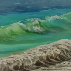 tide within abstract contemporary emotional painting